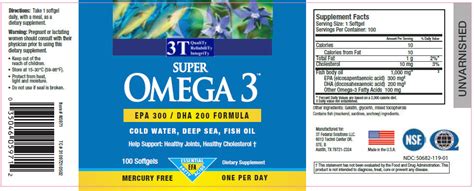 3t quality reliability integrity super omega 3